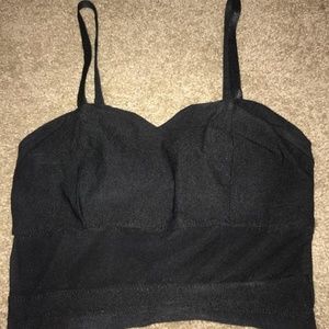 Black Crop top
